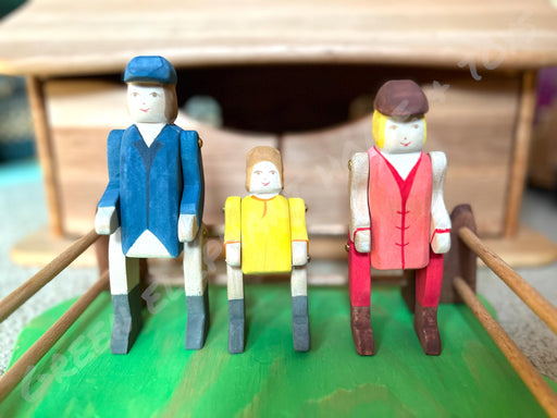 Handcrafted Open Ended Wooden Toy Figure Family - Horseman (Rider Only)
