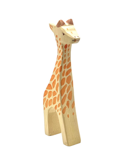 Handcrafted Open Ended Wooden Toy Animal - Giraffe Running