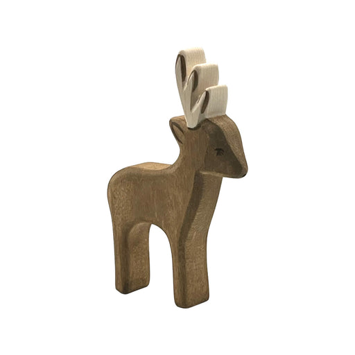 Handcrafted Open Ended Wooden Toy Animal - Deer male
