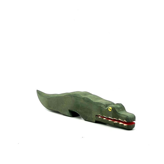 Handcrafted Open Ended Wooden Toy Animal - Crocodile