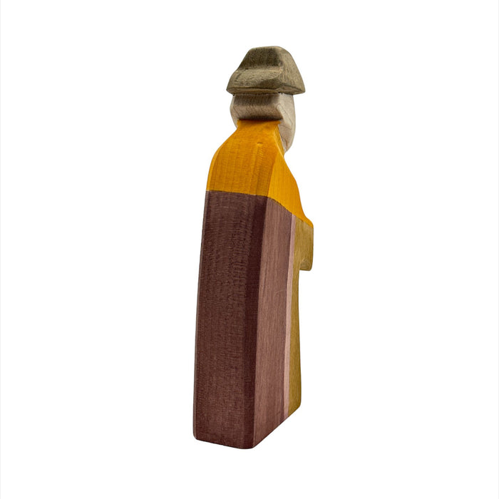 Handcrafted Open Ended Wooden Toy Figure Family - Joseph Walking