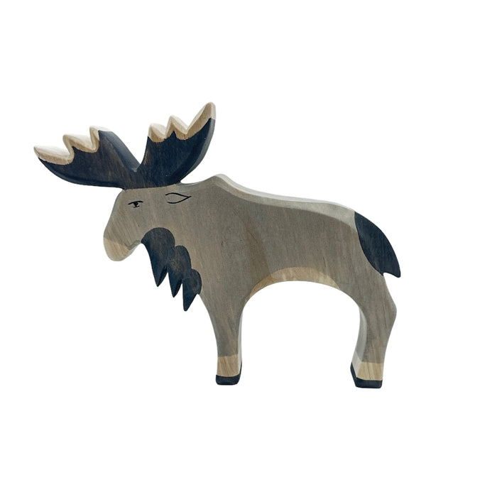 Handcrafted Open Ended Wooden Toy Animal - Moose