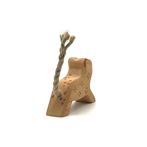 Handcrafted Open Ended Wooden Toy Animal - Leopard Small Running