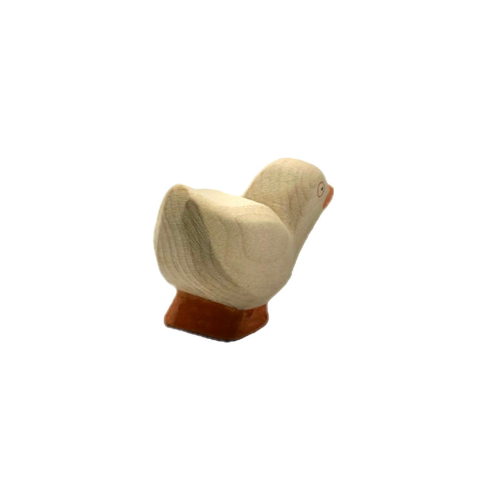 Handcrafted Open Ended Wooden Toy Farm Animal - Small Goose Standing