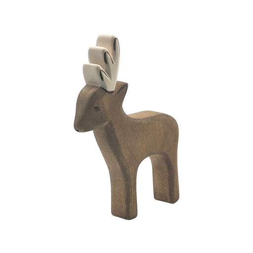 Handcrafted Open Ended Wooden Toy Animal - Deer male