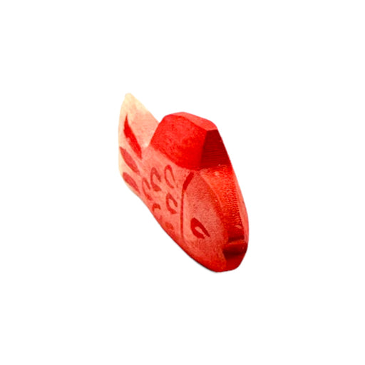 Handcrafted Open Ended Wooden Toy Animal - Fish red