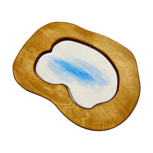 Handcrafted Open Ended Wooden Toy Tree and Landscaping - Pond 2 Parts