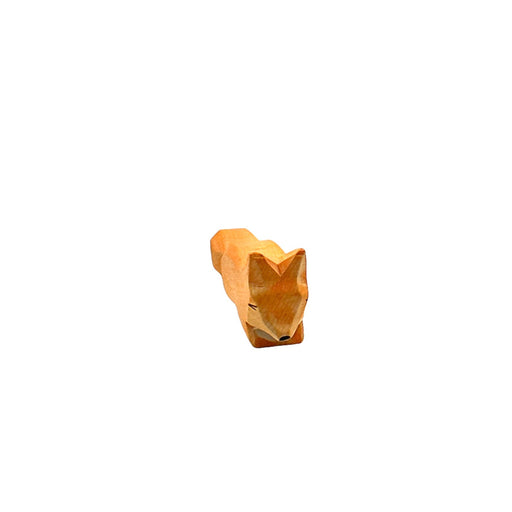 Handcrafted Open Ended Wooden Toy Animal - Fox small creeping