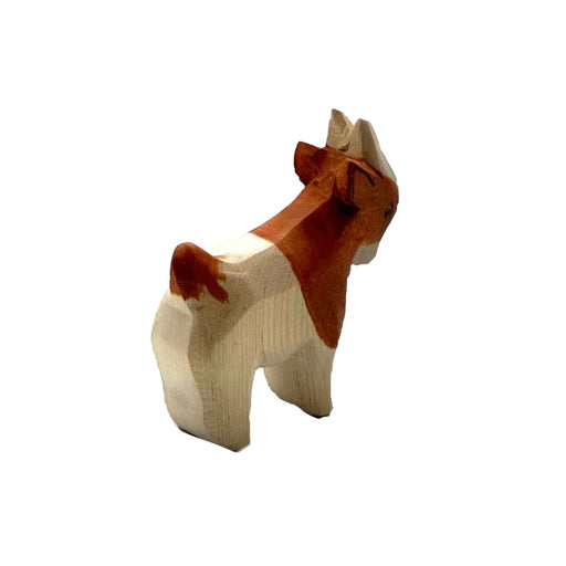 Handcrafted Open Ended Wooden Toy Farm Animal - Goat small standing