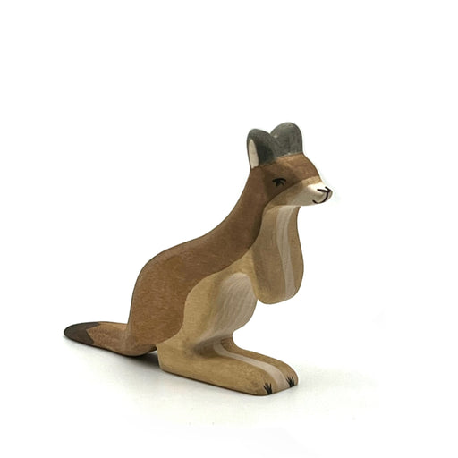Handcrafted Open Ended Wooden Toy Animal - Kangaroo Father