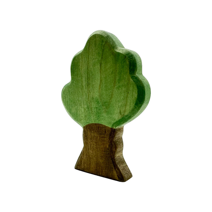 Handcrafted Open Ended Wooden Toy Tree and Landscaping - Oak Tree Small