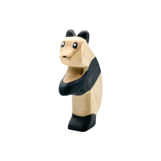 Handcrafted Open Ended Wooden Toy Animal - Panda Standing