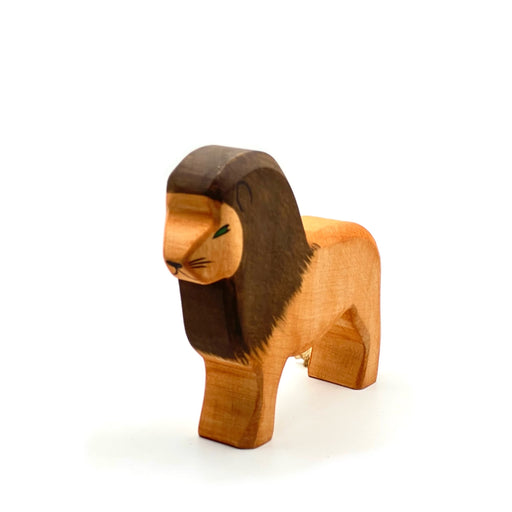 Handcrafted Open Ended Wooden Toy Animal - Lion male