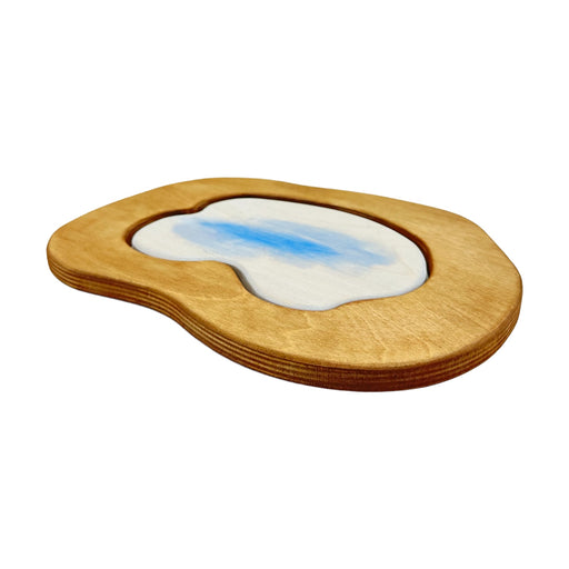 Handcrafted Open Ended Wooden Toy Tree and Landscaping - Pond 2 Parts
