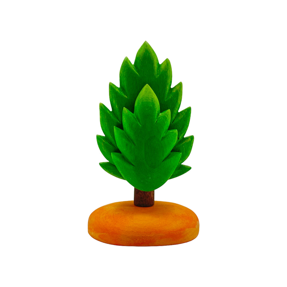 Handcrafted Open Ended Wooden Toy Tree and Landscaping - Thuja Small