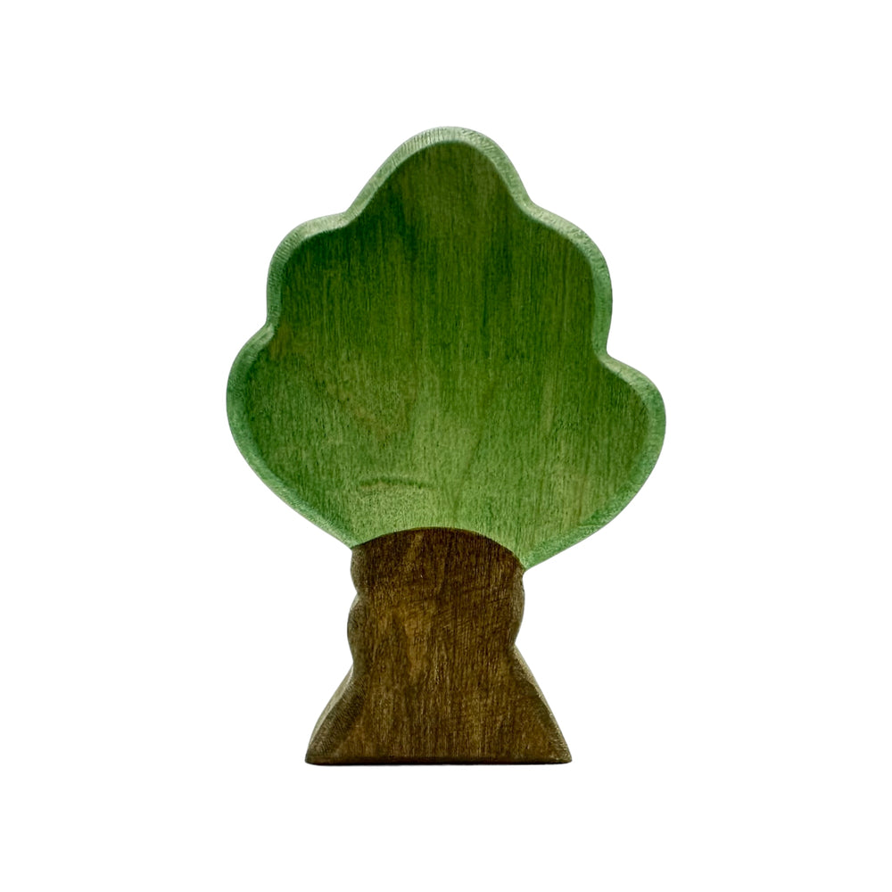 Handcrafted Open Ended Wooden Toy Tree and Landscaping - Oak Tree Small