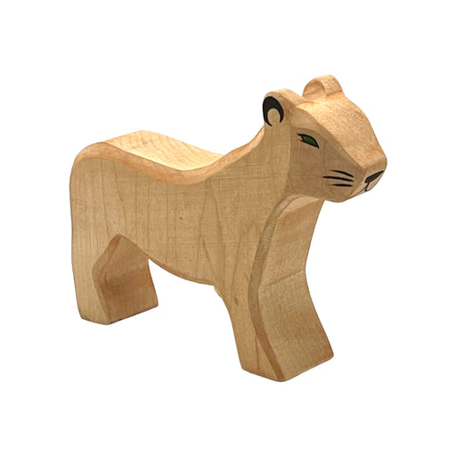 Handcrafted Open Ended Wooden Toy Animal - Lion Female