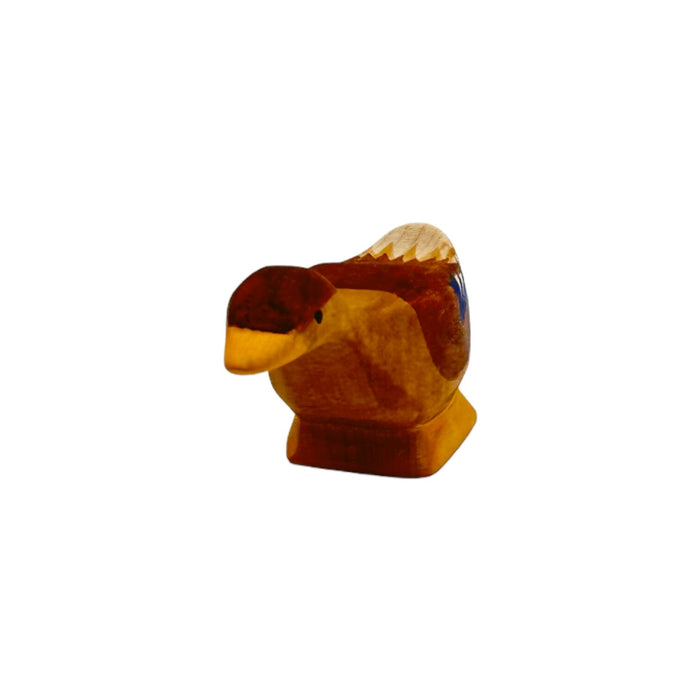 Handcrafted Open Ended Wooden Toy Farm Animal - Duck long neck