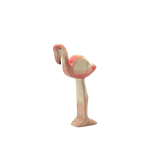 Handcrafted Open Ended Wooden Toy Animal - Flamingo