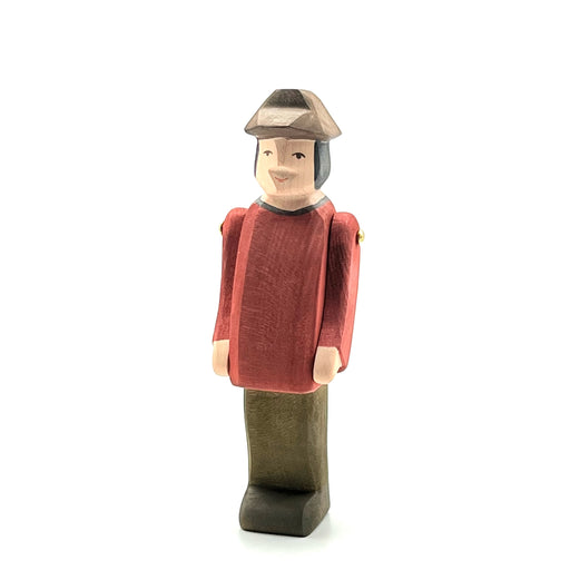 Handcrafted Open Ended Wooden Toy Figure Family - Farmer