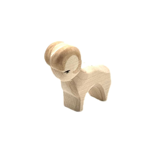 Handcrafted Open Ended Wooden Toy Farm Animal - Ram Small