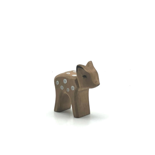 Handcrafted Open Ended Wooden Toy Animal - Deer small head low
