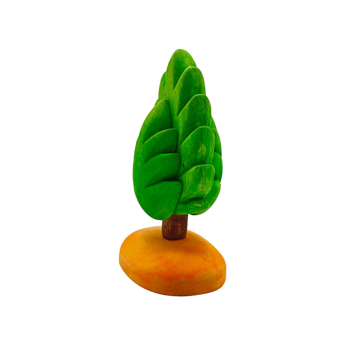 Handcrafted Open Ended Wooden Toy Tree and Landscaping - Thuja Small