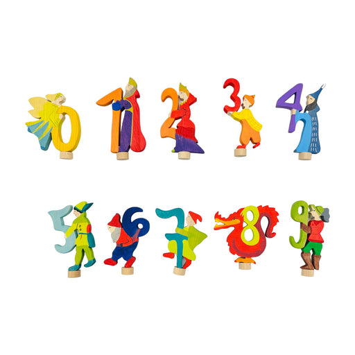 Handcrafted Open Ended Wooden Birthday Ring Number - Fairy Tale Number 7 Witch