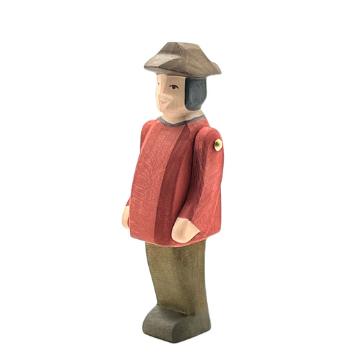 Handcrafted Open Ended Wooden Toy Figure Family - Farmer