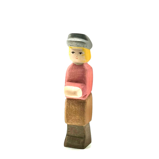 Handcrafted Open Ended Wooden Toy Figure Family - Son