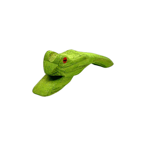 Handcrafted Open Ended Wooden Toy Animal - Frog Jumping