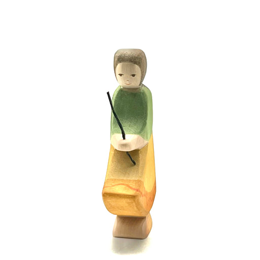 Handcrafted Open Ended Wooden Toy Figure Family - Goose Girl