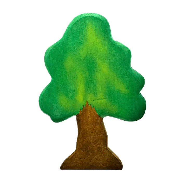 Handcrafted Open Ended Wooden Toy Tree and Landscaping - Oak Large