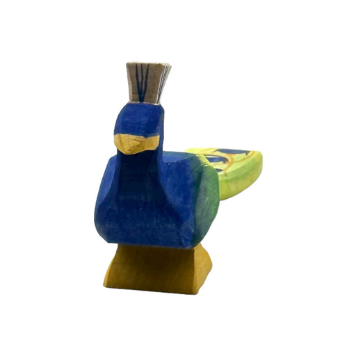 Handcrafted Open Ended Wooden Toy Animal - Peacock