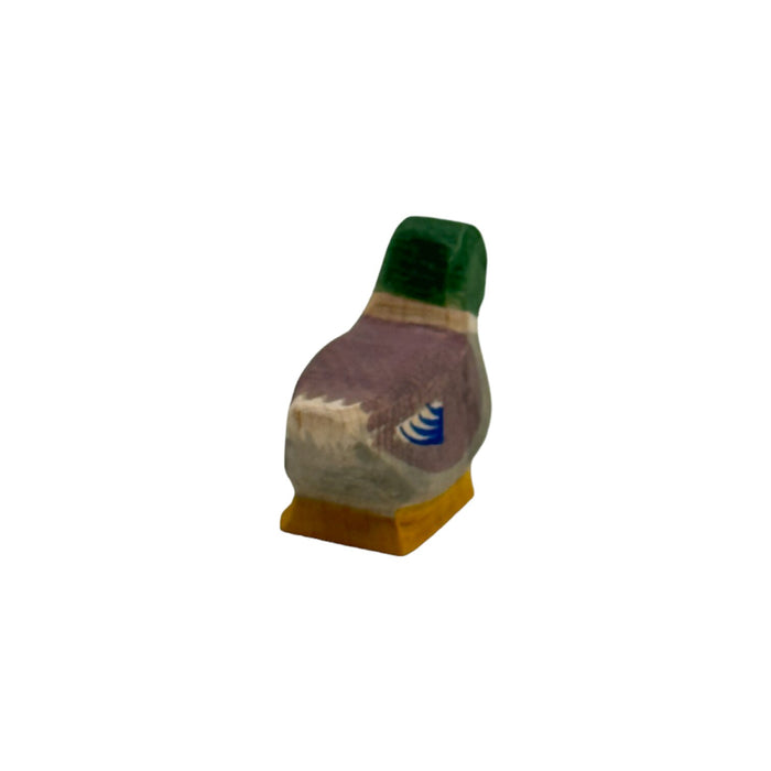 Handcrafted Open Ended Wooden Toy Farm Animal - Duck male