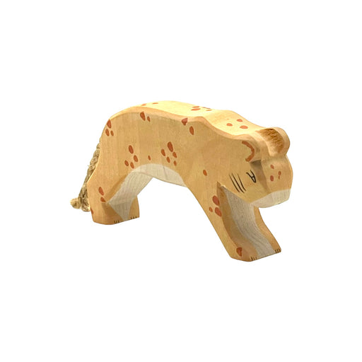 Handcrafted Open Ended Wooden Toy Animal - Leopard