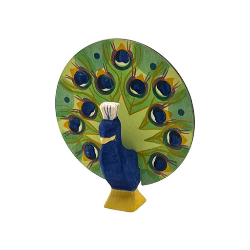 Handcrafted Open Ended Wooden Toy Animal - Peacock Open