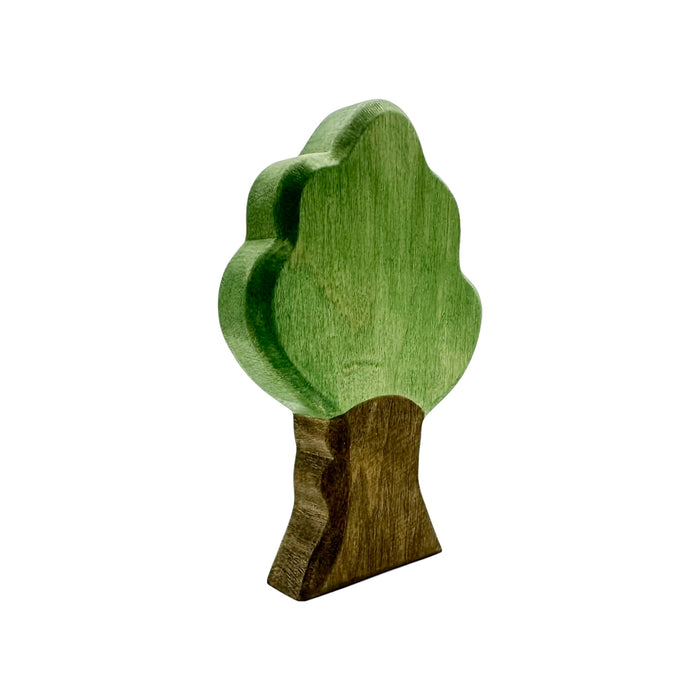 Handcrafted Open Ended Wooden Toy Tree and Landscaping - Oak Tree Small