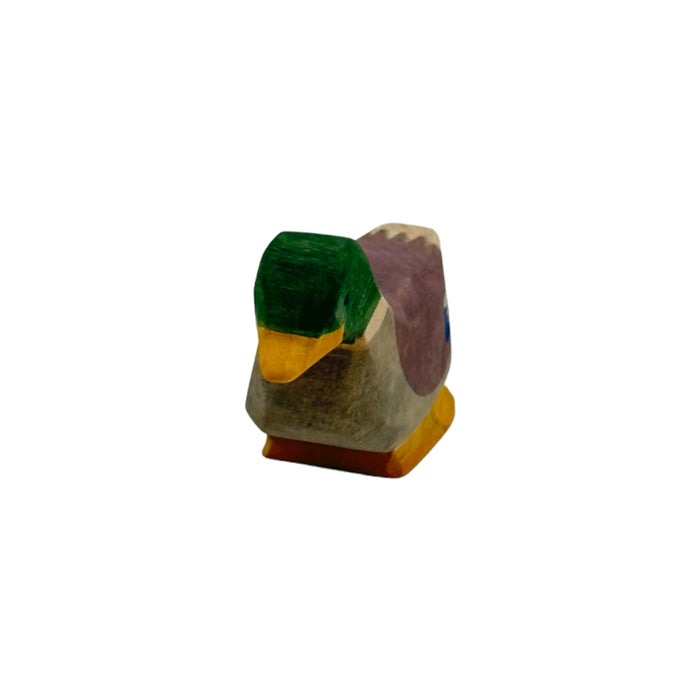 Handcrafted Open Ended Wooden Toy Farm Animal - Duck male