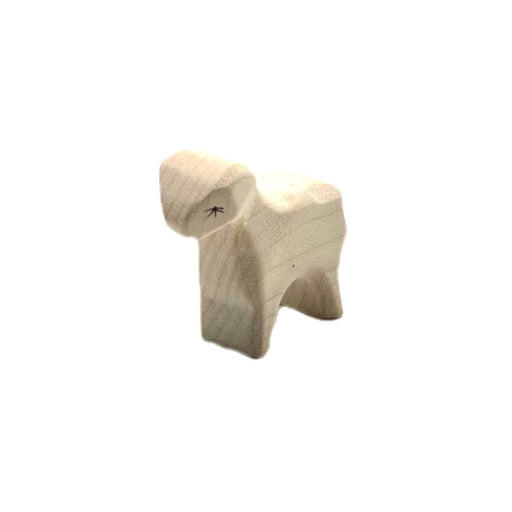 Handcrafted Open Ended Wooden Toy Farm Animal - Sheep Standing (Miniature)