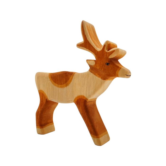 Handcrafted Open Ended Wooden Toy Animal - Reindeer