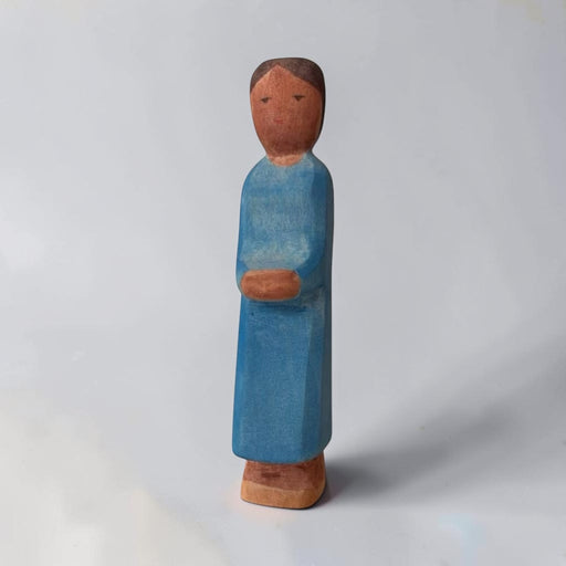 Handcrafted Open-Ended Wooden Toy Figure Family – Dark Skin Tone Mother