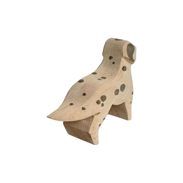 Handcrafted Open Ended Wooden Toy Farm Animal - Dalmatian