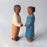 Handcrafted Open-Ended Wooden Toy Figure Family – Dark Skin Tone Father