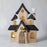 3-Piece Wooden Haunted House Set – Halloween Open-Ended Play | Spooky Village with Ghosts