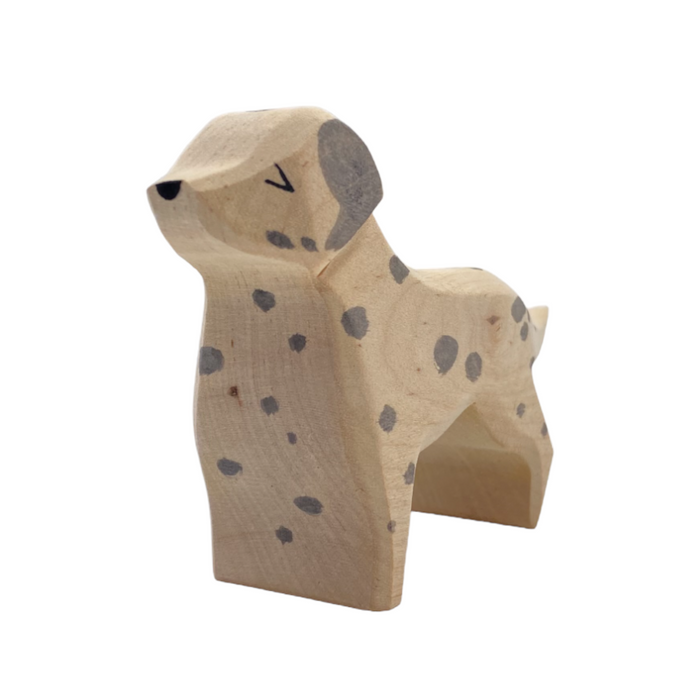 Handcrafted Open Ended Wooden Toy Farm Animal - Dalmatian