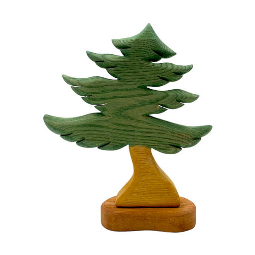 Handcrafted Open Ended Wooden Toy Tree and Landscaping - Pine Tree Medium