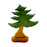 Handcrafted Open Ended Wooden Toy Tree and Landscaping - Pine Tree Medium