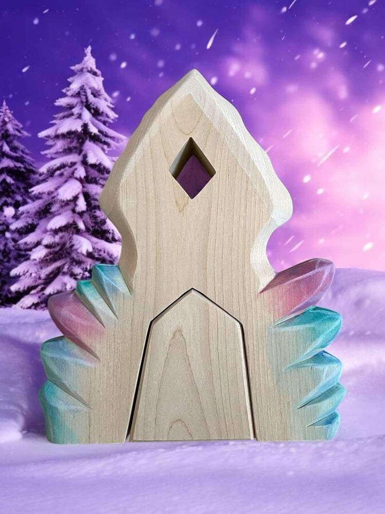 Handcrafted Wooden Ice Crystal House