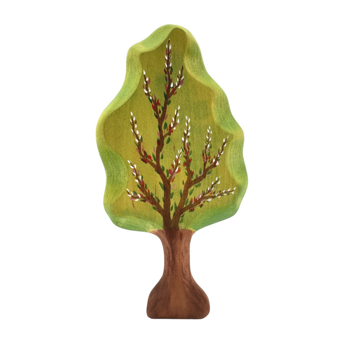 Handcrafted Open Ended Wooden Toy Tree and Landscaping - Pear Tree